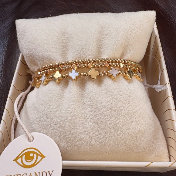 Eye Candy Gold and White Armcandy Luxe Collection - Picture 2 of 7